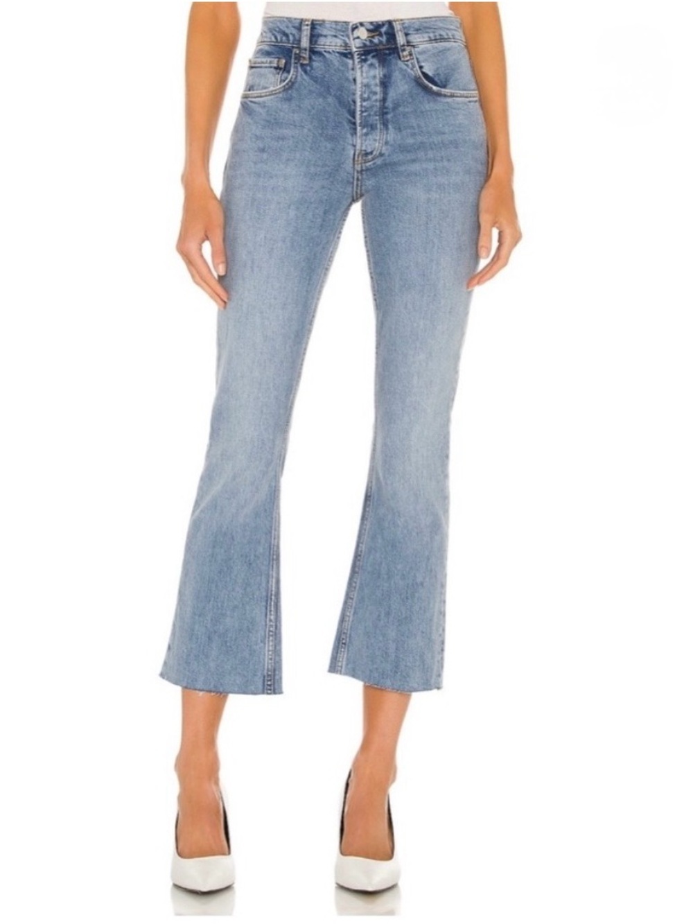 🌟 ANINE BING 🌟 LARA KICK FLARE STRETCH JEANS LIGHT WASH SZ 25